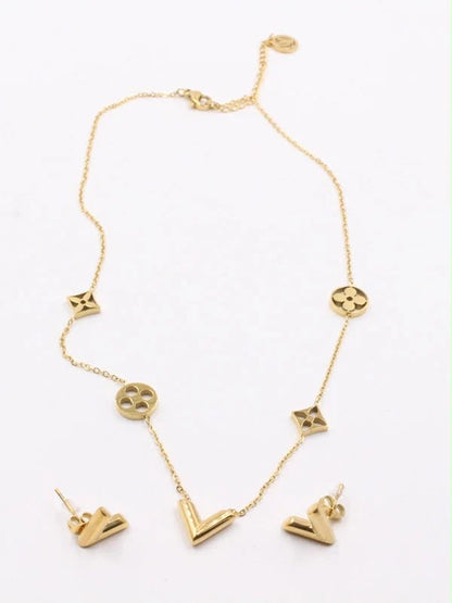 Louis Vuitton Necklace+Earrings