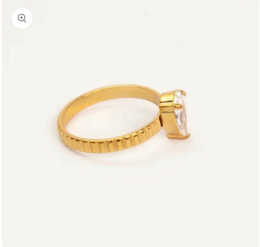 Single stone ring