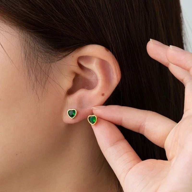 Heart stoned Studs