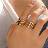 Turkish White Ring ( Adjustable)