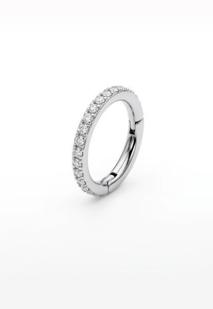 Silver stone NoseRing