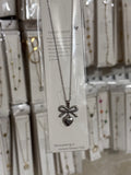 Bow heart necklace