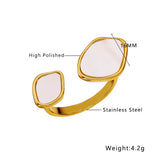 2 side black & white ring