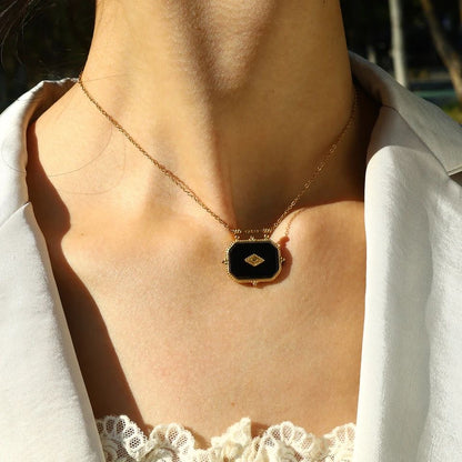 Retro Geometric Necklace