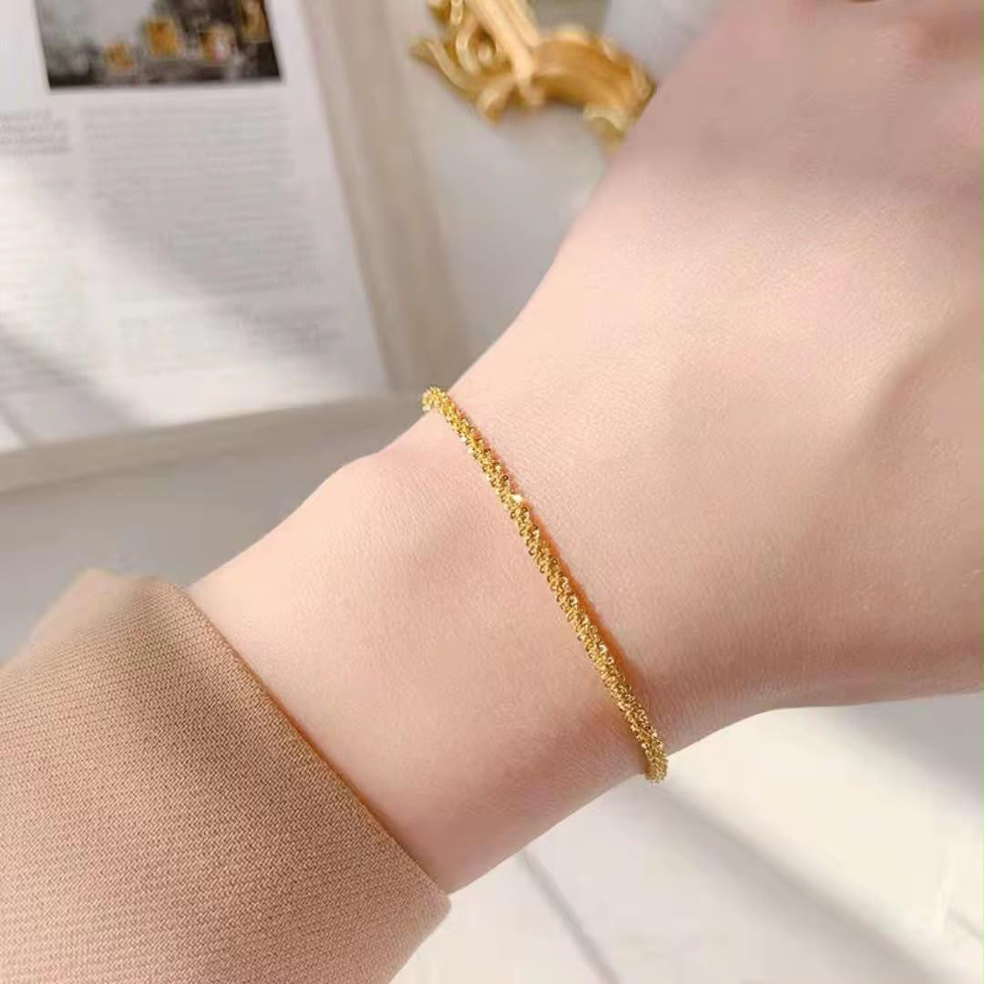 Golden Plain Bracelet