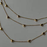 7 heart necklace