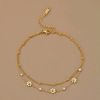 Daisy Layered Bracelet