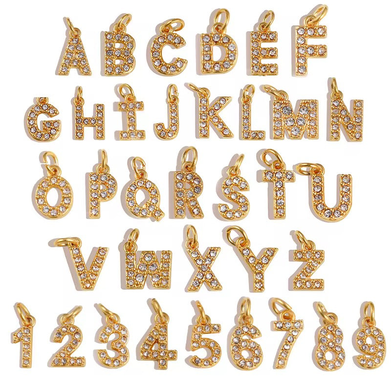 stone Alphabet charms