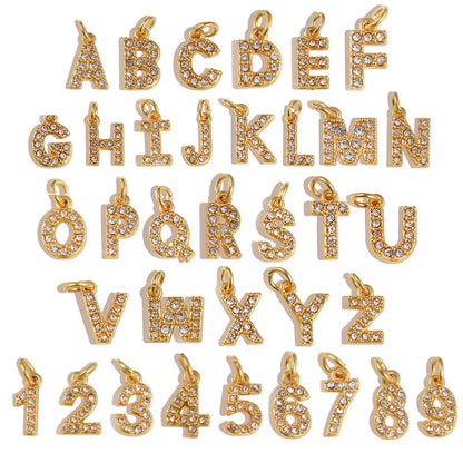 stone Alphabet charms
