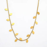 Leaf flower necklace