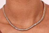 Luster necklace and breclate
