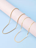 Milas Twisted & Snake Chain Necklace Combo