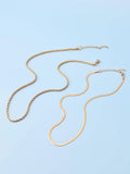 Milas Twisted & Snake Chain Necklace Combo