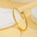 Nail Stoned Bangle