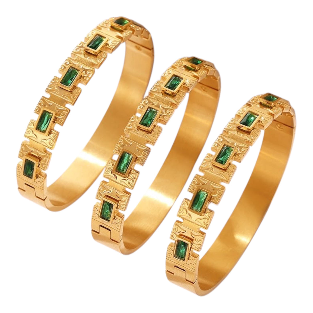 Luxury Emerald Handcuff