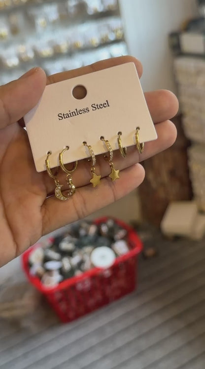 Earring Set 3 Piece
