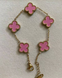 Different color clover bracelet