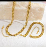 Luxury necklace and bracelat  set