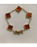 Different color clover bracelet