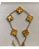 Different color clover bracelet