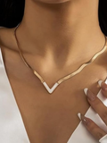 Trending v shap necklace