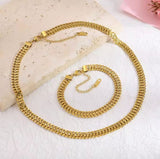 Luxury necklace and bracelat  set