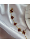 Different color clover bracelet