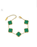 Different color clover bracelet
