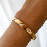 3 stone cuff