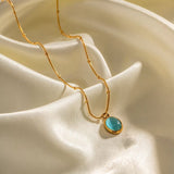 AQUA OVAL Nile Necklace