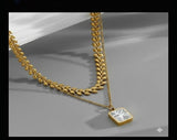 Double layer necklace