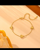 Heart anklet