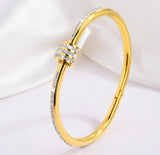 Studded Lock Cubic 
Zirconia handcuff