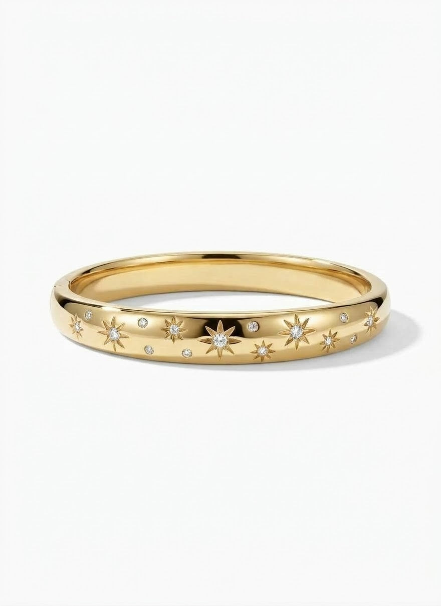white galaxite cuff