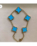 Different color clover bracelet