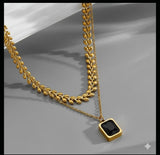 Double layer necklace